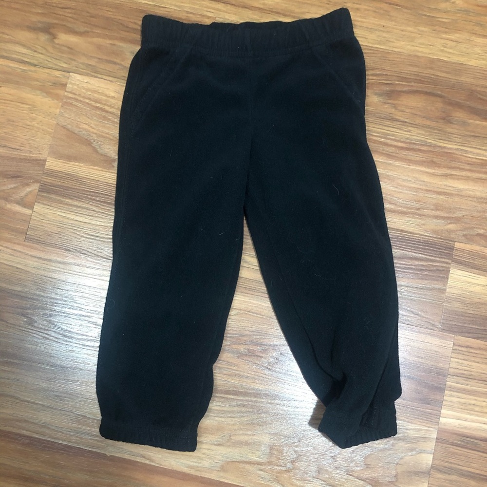 Carter’s boys 24m black fleece sweatpants